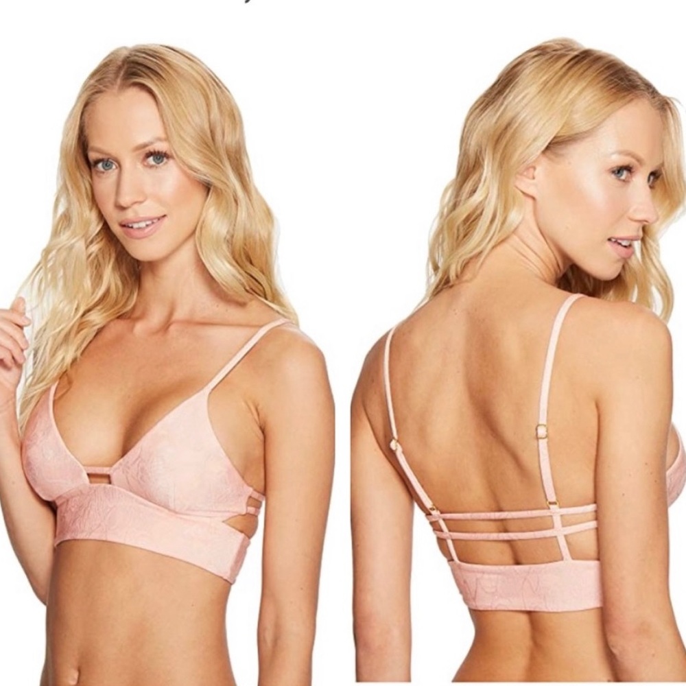 Amuse Society Daysi Longline Swim Bikini Top Size Medium 🌴 🏝️ 🐠 N…